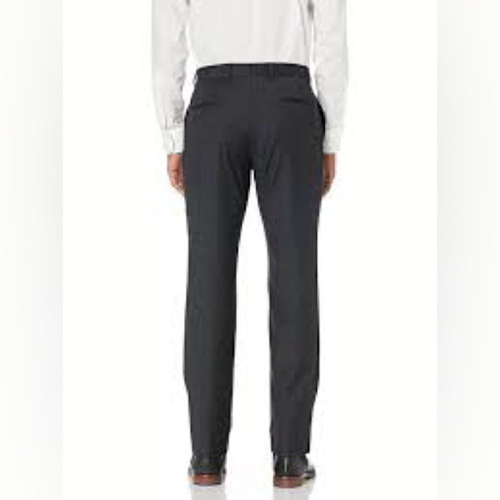 NWT PROFILO 42 x 32 Black Windowpane Unisex Wool Dress PANTS